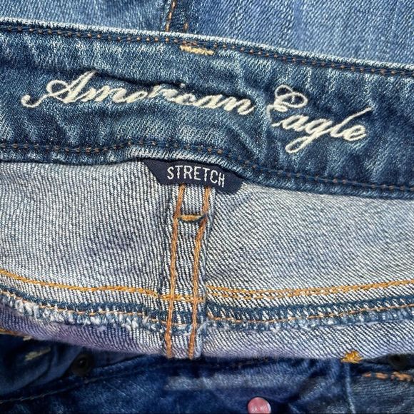 American Eagle Outfitters Women’s 0 Reg Stretch Distressed Ripped Skinny Jeans - Picture 7 of 10